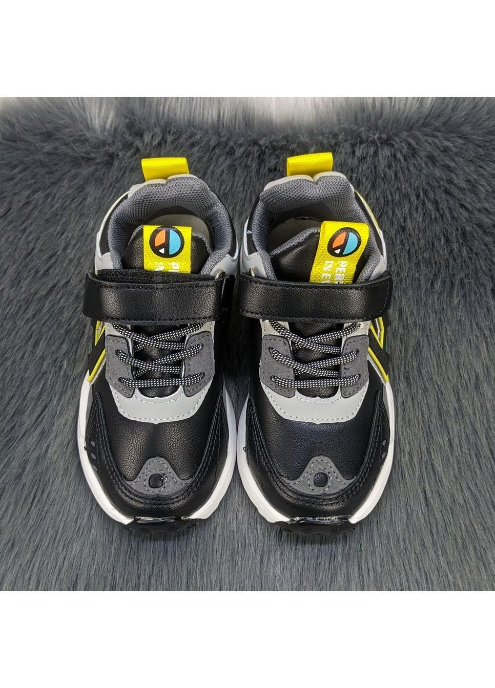 Чорні Осінні кросівки дитячі для хлопчика демісезонні Kimboo