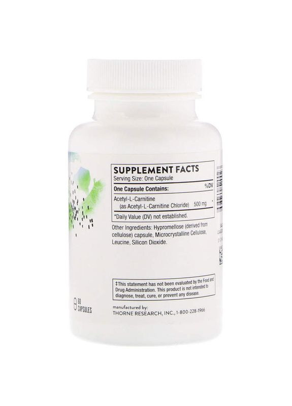 Карнитин ацетил, Carnityl, Thorne, 60 капсул. Thorne Research (322068086)