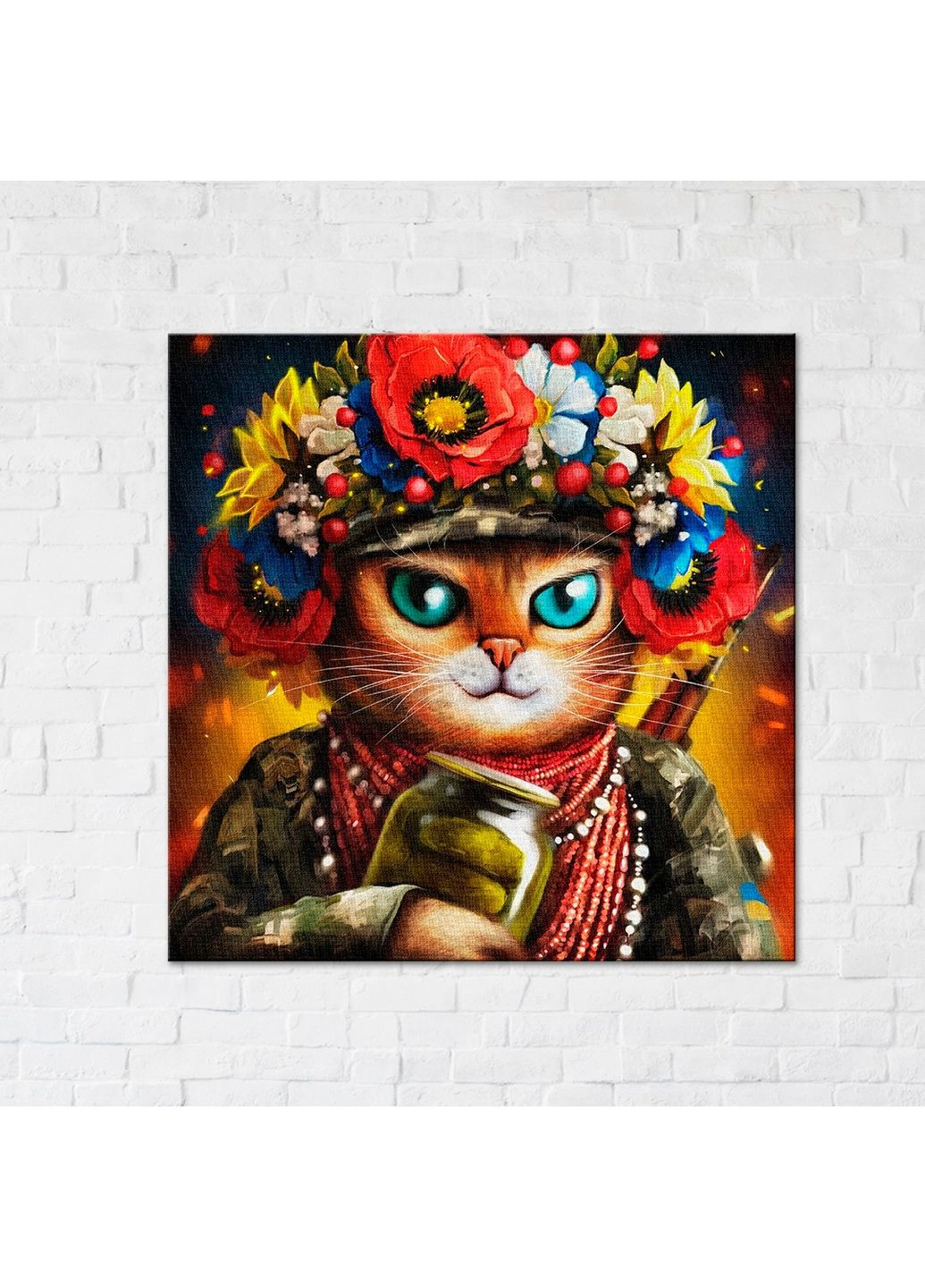 Картина-постер кішка захисниця ©маріанна пащук Brushme (282583145)