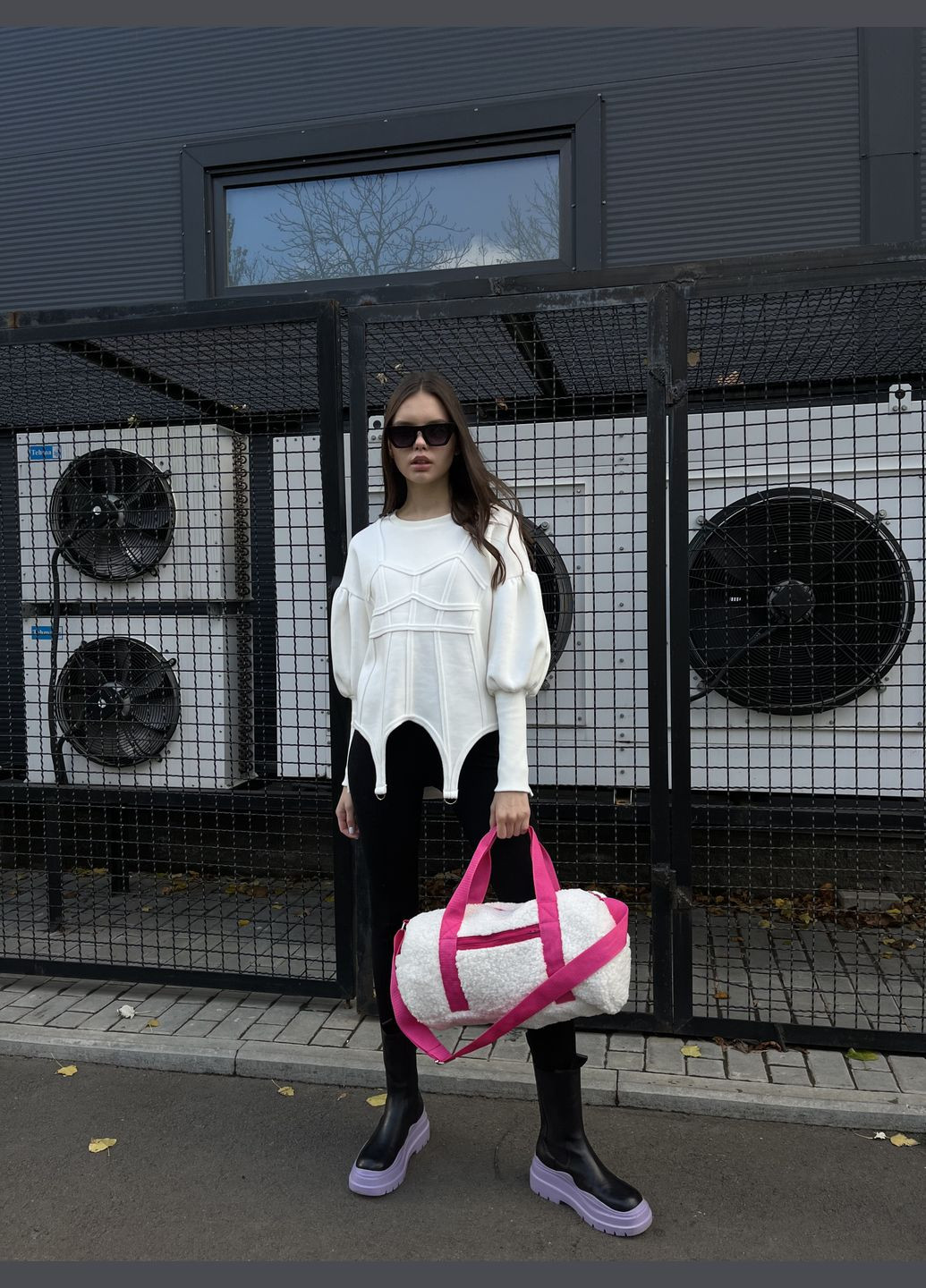 Молочный свитшот корсет ease (322247849)