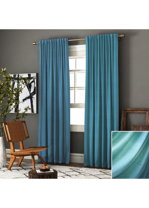 Штора Мікровелюр Ультрамарин 1шт 300х260 No Brand (353829209)