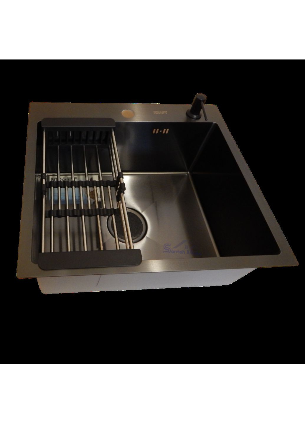 Комплект кухонної мийки Handmade PVD чорна HS 5050 (3.0/1.0 мм) Kraft (349512644)