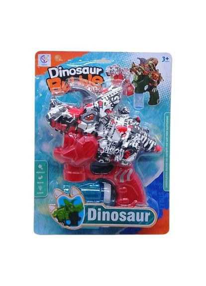 Мильні бульбашки Динозавр трицератопс YATESI пістолет на батарейках іграшка для дітей з музикою та світлом ProDobro (367091701)