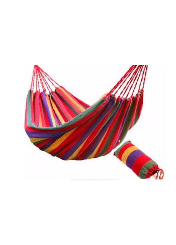 Гамак вуличний гавайський тканинний на дачу на природу для відпочинку 100 Х 200 см ART-6012 Райдужний UKC (331753311)