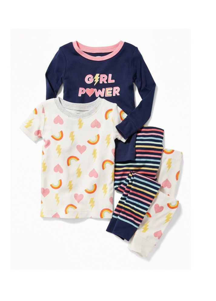 Синяя всесезон пижама комплект 2 шт на девочку Old Navy