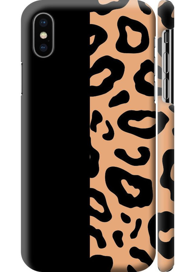 3D пластиковый матовый чехол 'Пятна леопарда' для Endorphone Apple iPhone XS (299171004)