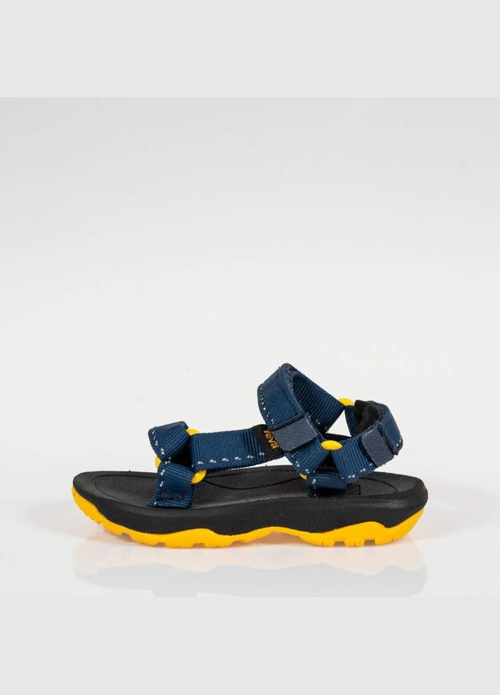 Сине-желтые повседневные сандалии Teva на липучке