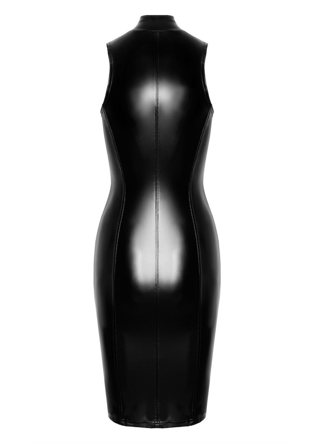 Чорна сукня f337 powerwetlook midi dress Noir Handmade
