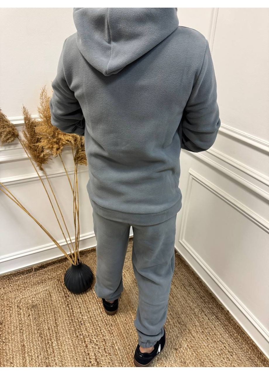 Сірий демісезонний чоловічий флісовий костюм брючний Avanti