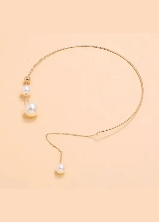 Колье, ожерелье с искусственным жемчугом. Бижутерия No Brand (292732502)