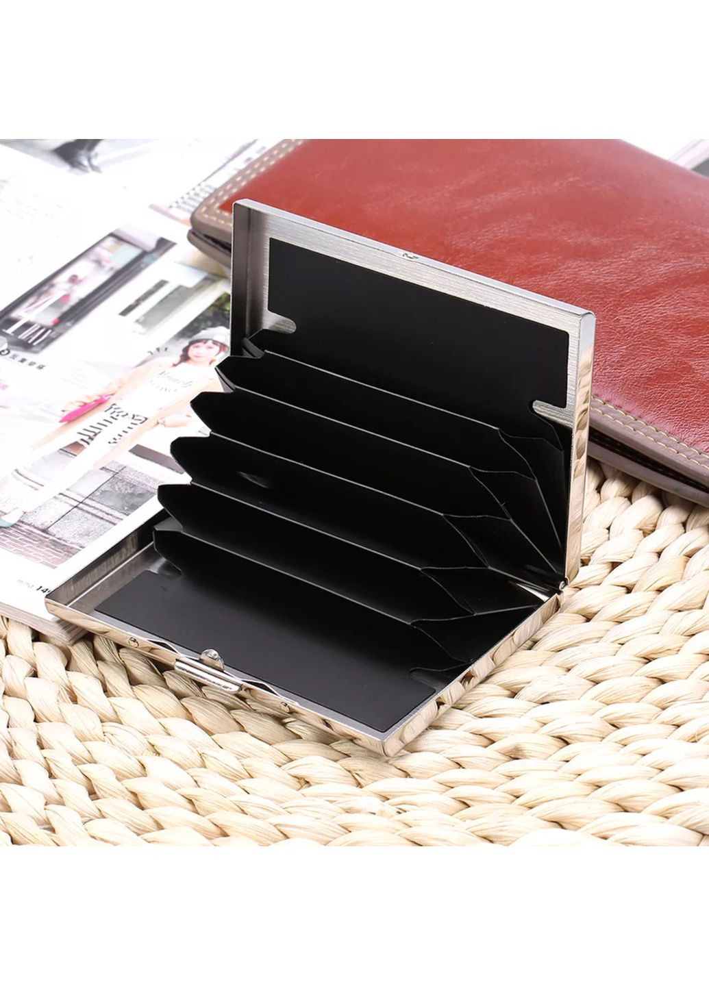 Универсальная металлическая визитница-картхолдер «Metal Case» для карт, визиток China (366874676)