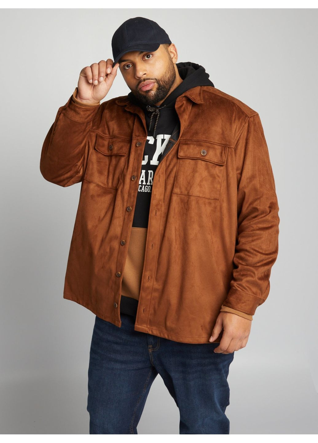 Куртка-сорочка,коричневий, Kiabi (356172625)