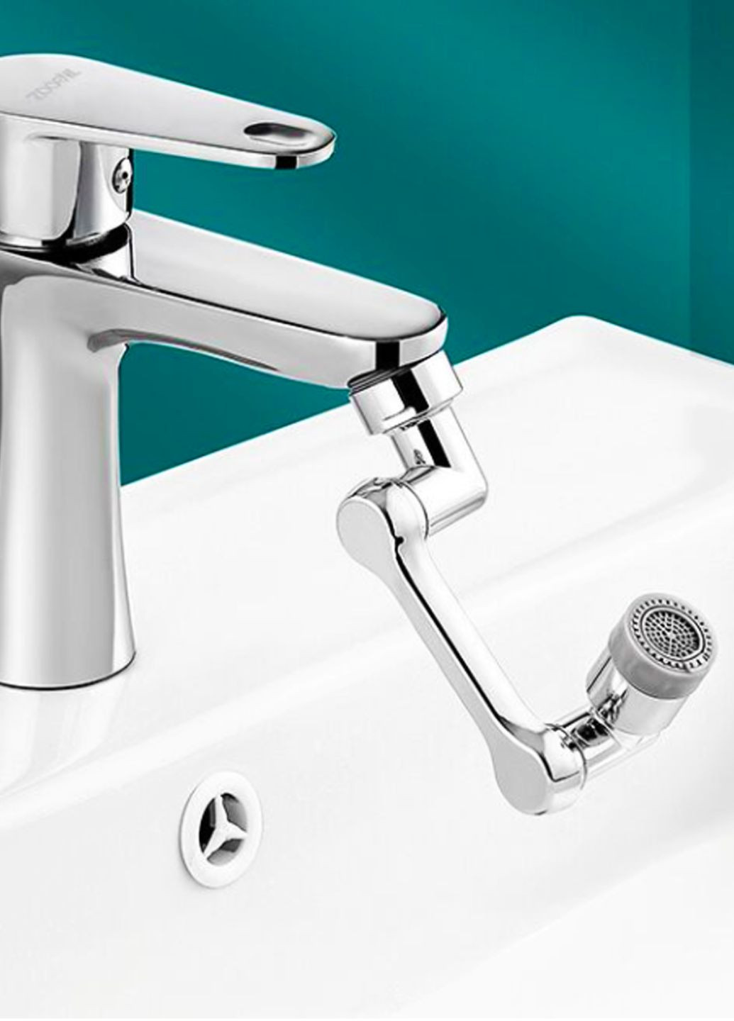 Насадка на кран змішувача подовжувач поворотний аератор водозберігаючий для кухні та ванни 2 режима роботи з металу Україна (347234744)