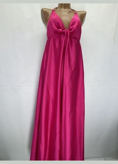 Фуксиновое (цвета Фуксия) праздничный платье а-силуэт Vicolo однотонное