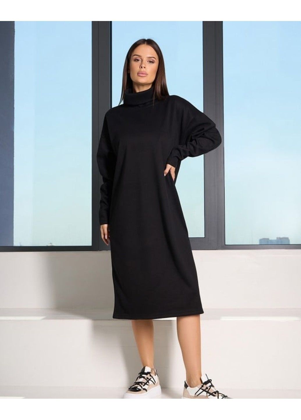 Черное повседневный платья 14822 черный ISSA PLUS