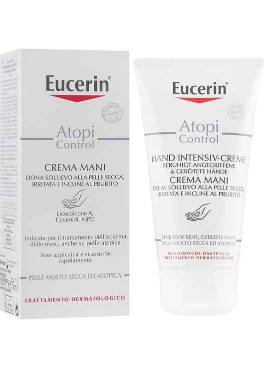 Интенсивный крем для рук для сухой и атопической кожи AtopiControl Hand Intensiv-Creme 75ml (666511-69493) Eucerin (368652218)