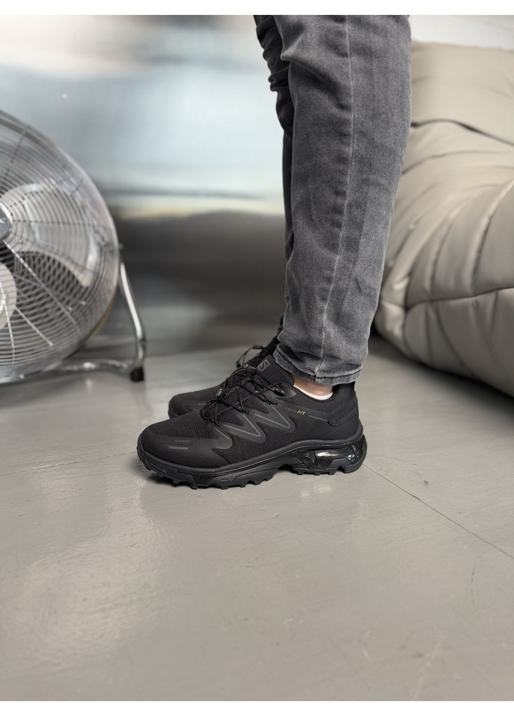 КРОССОВКИ ЖЕНСКИЕ NIKE SENSIFIT BLACK GORE-TEX НАЙК No Brand чёрные демисезоны (368868488)