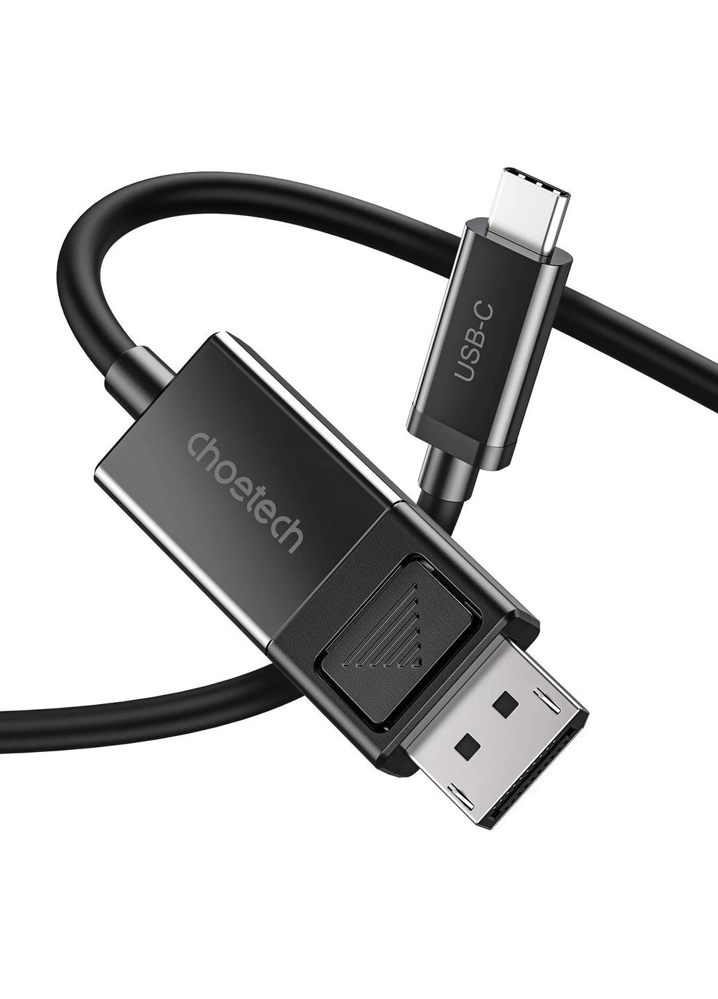 Кабель USB 3.1 Type-C M - DisplayPort M V1.4, Thunderbolt 3, 1.8m 4K@60Hz PVC, чорний CHOETECH (315142909)