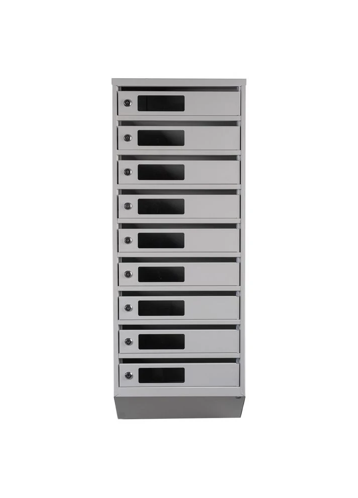 Поштова скринька багатосекційний ЯП09С на 9 секцій Сіра 1050x390x200 Галіндустрія (323637209)