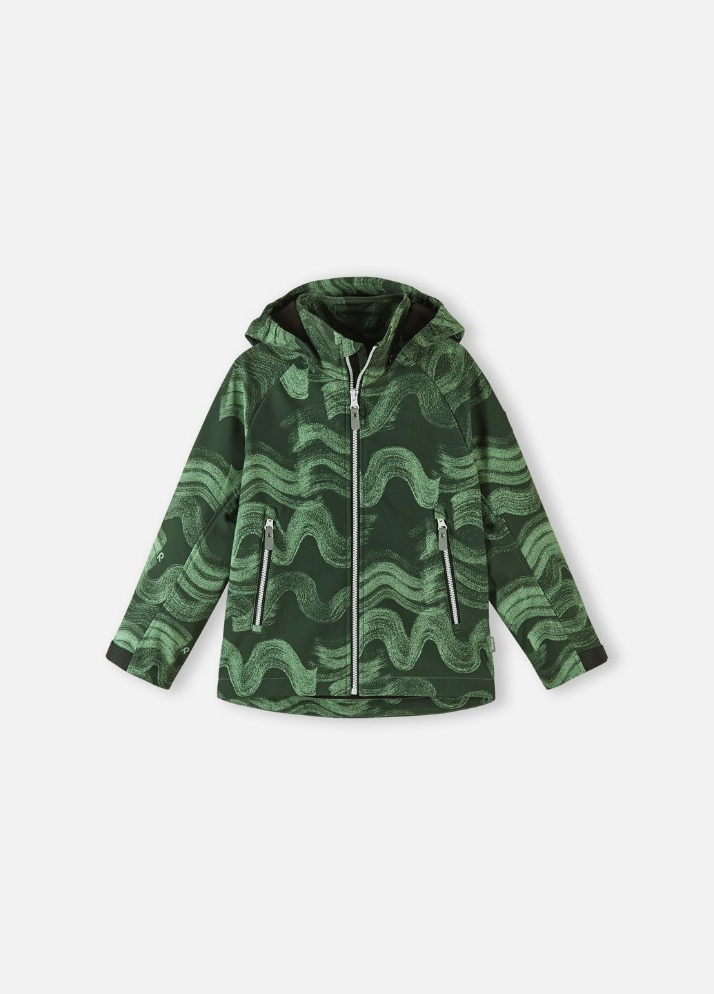 Зеленая демисезонная куртка softshell Reima AITOO
