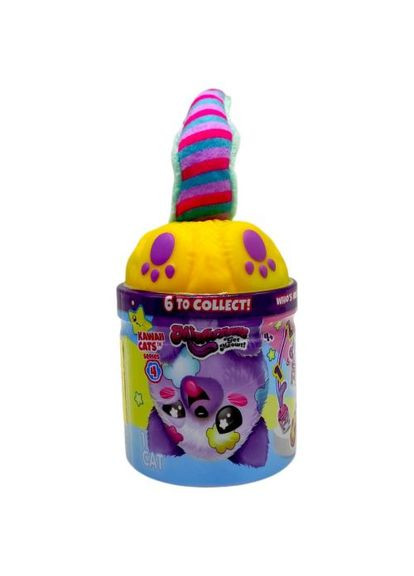 Мягкая игрушка Mini W4. Котик в банке" (ЖЕЛТЫЙ) Misfittens (369729504)