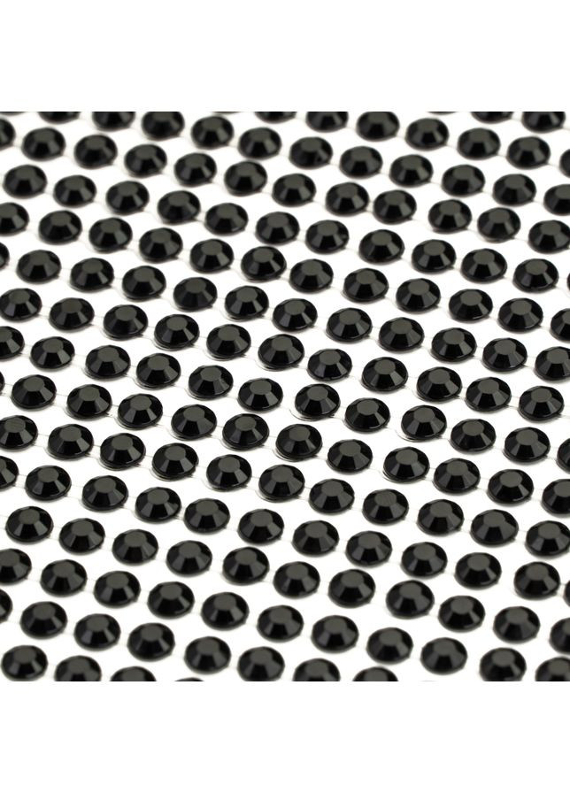 Стразы самоклеящиеся Черные 5мм 375шт Rosa Talent (362661640)