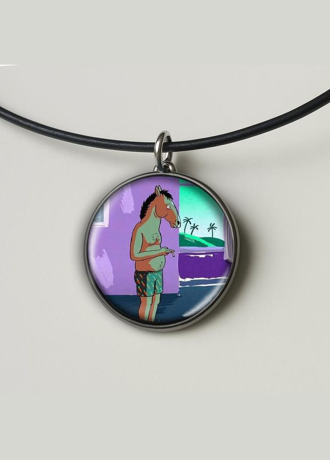 Набор подвеска (кулон) и брелок Лошадь БоДжек #02 (подарочный набор) No Brand (332633718)