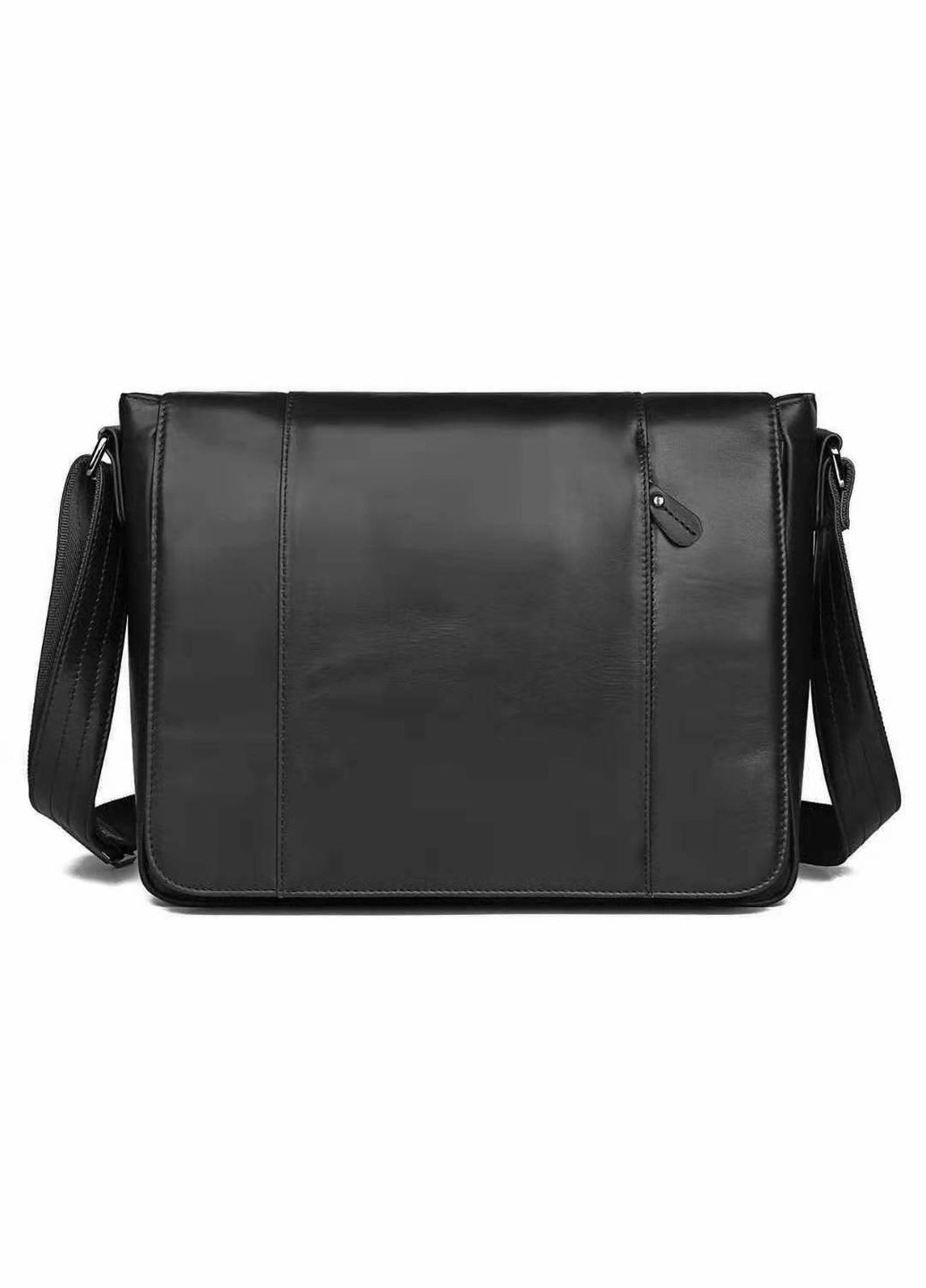 Кожаная сумка кросс боди мужская мессенджер через плечо черная 20435 Vintage (329196810)