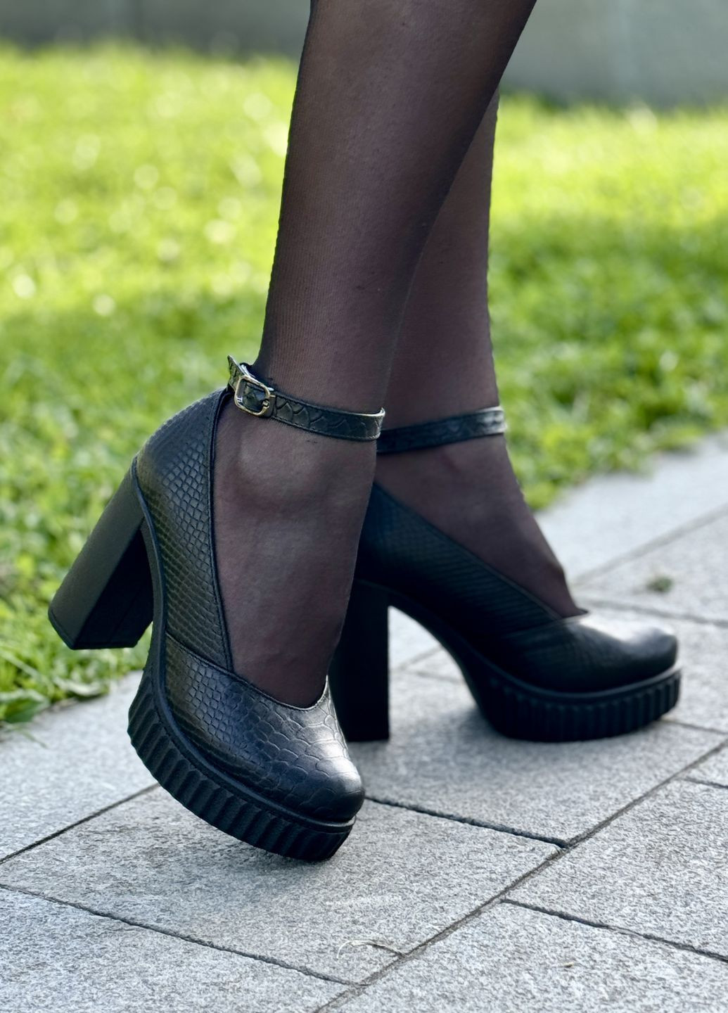 Vasha para Туфли женские кожаные на высоких каблуках лодочки черный з натуральная кожа, украина — демисезон (362894390)