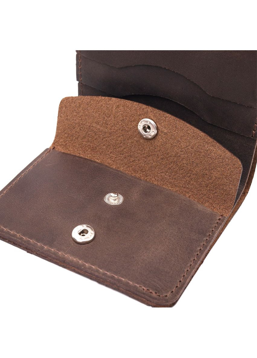 Кожаное портмоне для документов мужское 16601 Коричневый Shvigel (306881845)