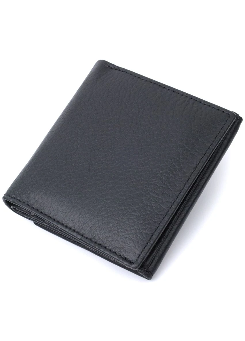 Гарний гаманець для жінок із натуральної шкіри ST Leather Чорний Верховинка 22709 (398291601)