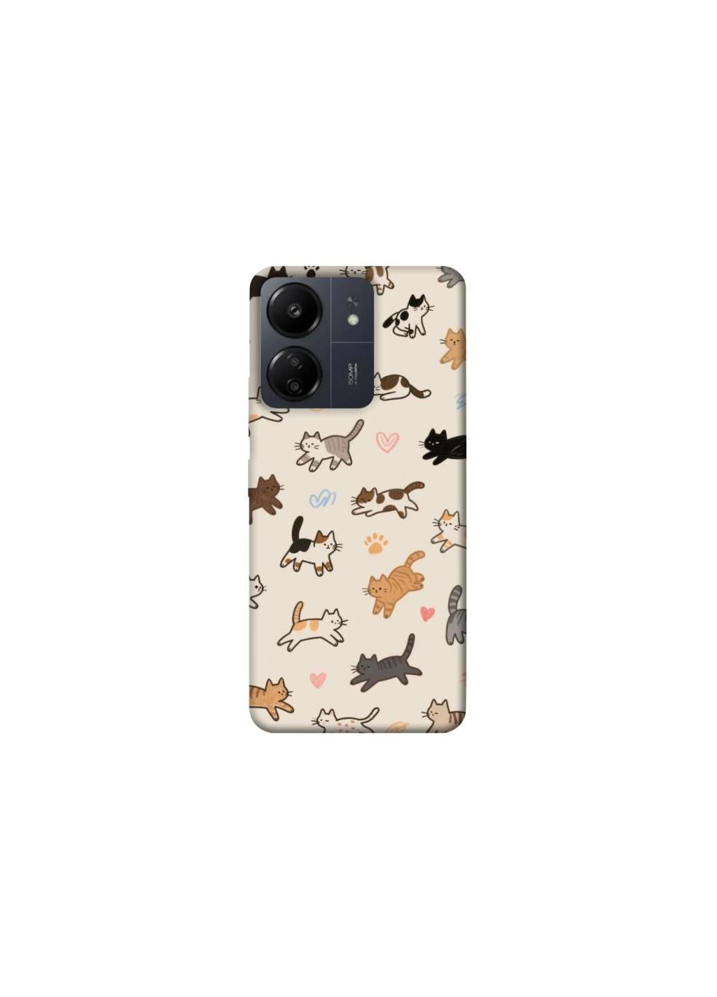 Чехол на Xiaomi Redmi 13C Cat style ver.2 Frontalka (361093558)