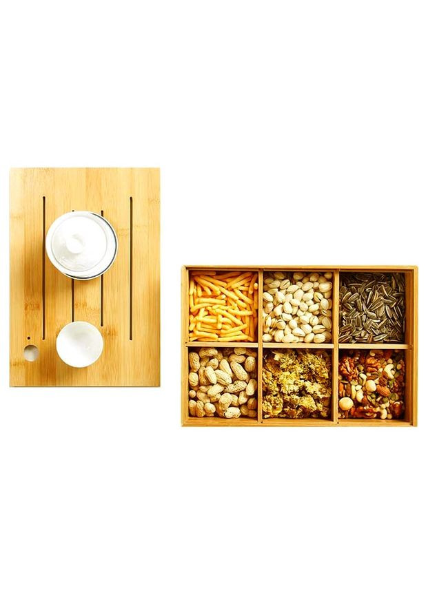 Менажниця з дерева Ланде каррі (МЕН-005703) No Brand (327860295)