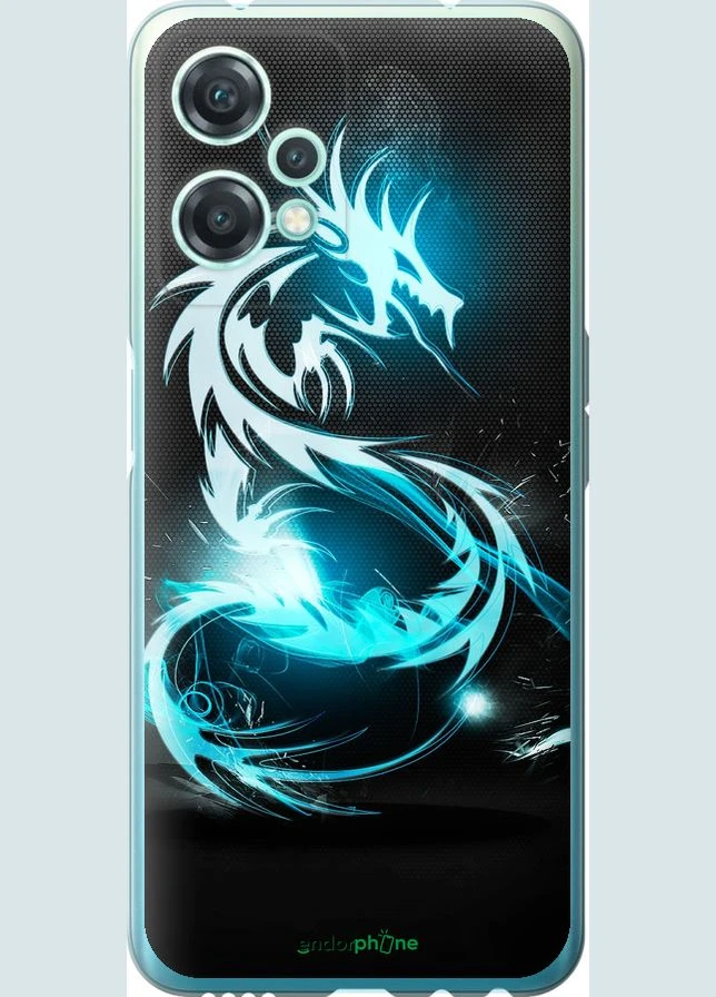 Чохол на OnePlus Nord CE 2 Lite Біло-вогняний дракон "113u-2684-70447" Endorphone (373370474)