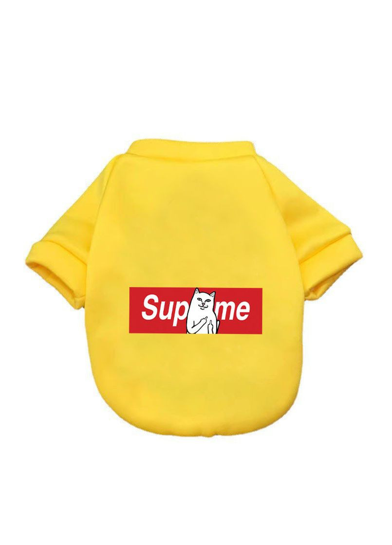 Худі для котів Pet Style "SUPREME" Жовте S No Brand - (323235700)