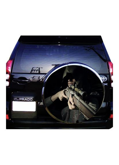 Наклейка на запаску 3D TUNING STUDIO Охотник Снайпер 750x750x0.15mm No Brand (362498012)