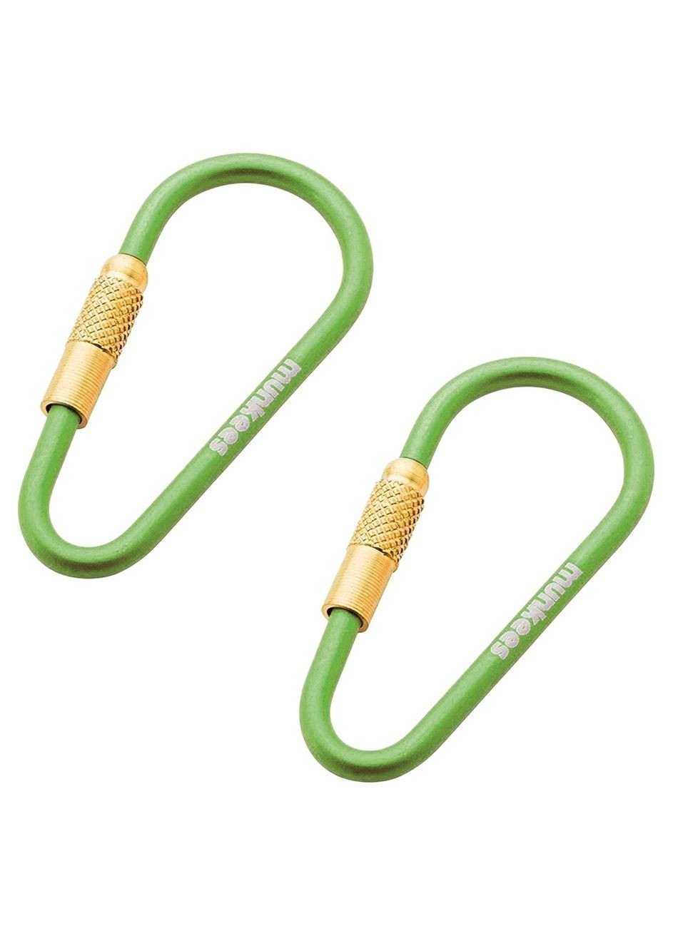 3201 карабин Mini Link 3 мм x 48 мм (пара) grass green (3201GG) Munkees (315031143)