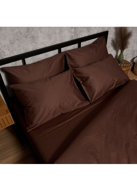 Комплект постільної білизни Satin Premium Полуторний 143х210 наволочки 2х70х70 (MS-820010062) Moon&Star Mocha Mood (356112646)