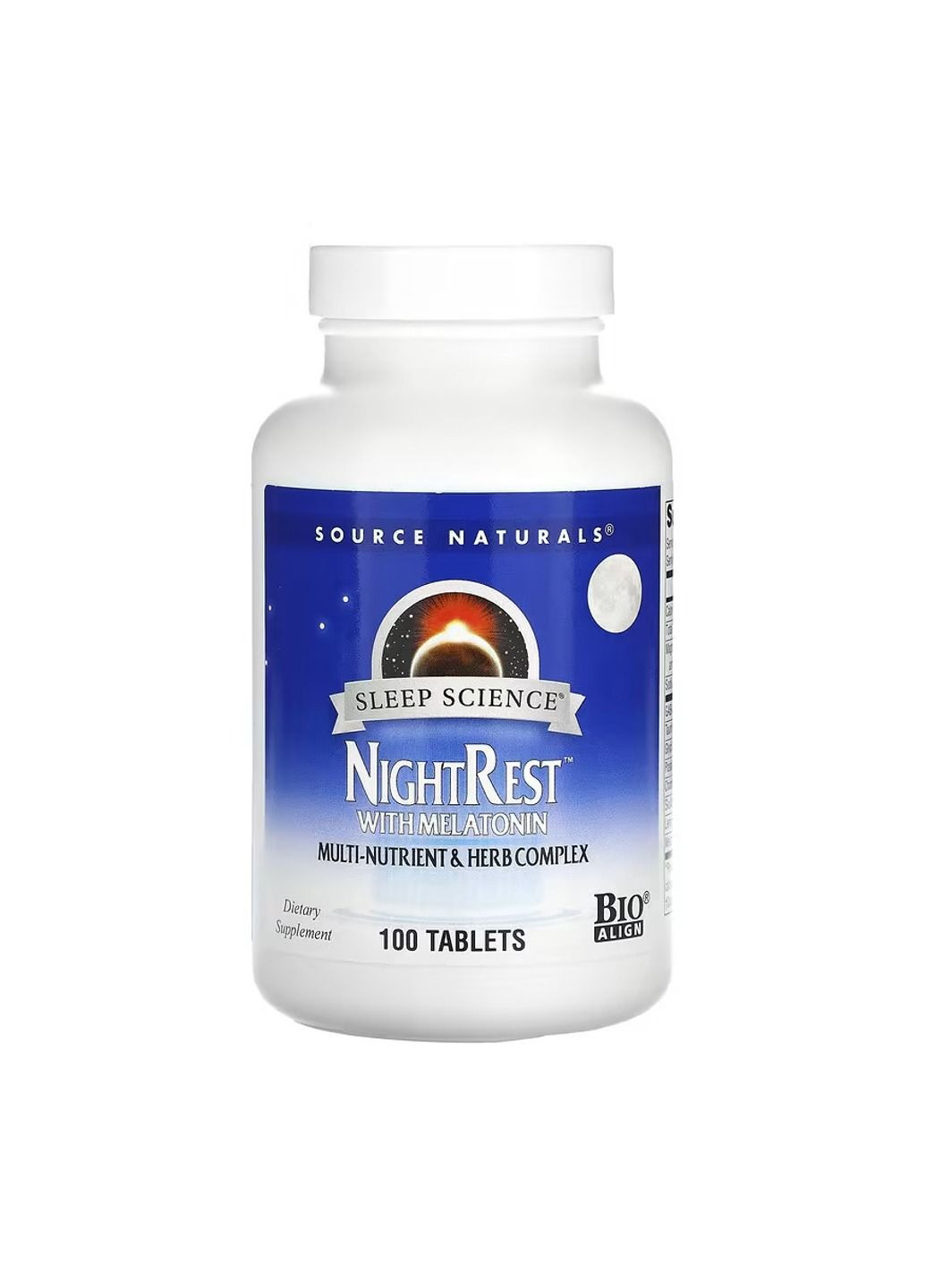 Добавка для сна Sleep Science® NightRest™ with Melatonin - 100 tabs Source Naturals (366031498)