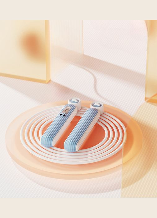 Скакалка з електронним дисплеєм на підшипниках, 2,8 м, колір блакитний H&H (315344743)