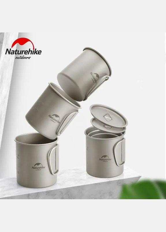 Кружка титанова з ручкою 600 мл NH20CJ005 Naturehike (353505608)