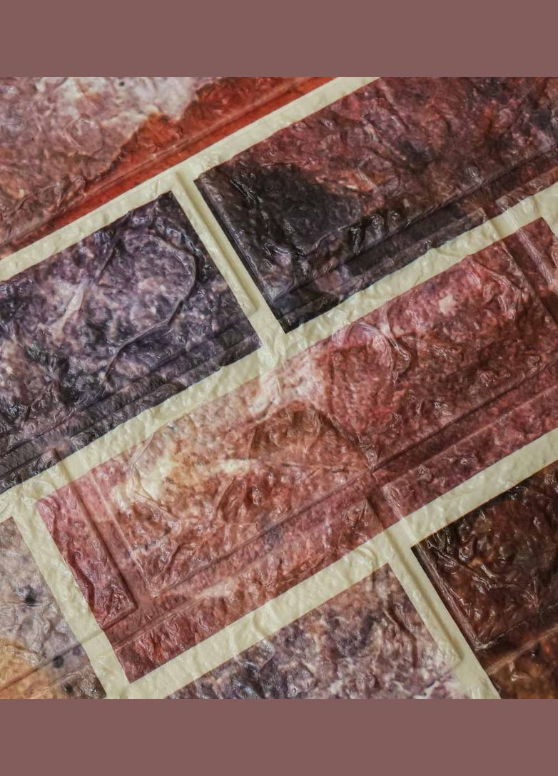 Самоклеюча декоративна 3D панель цегла оксамит 700x770x5 мм Loft Expert (299004074)