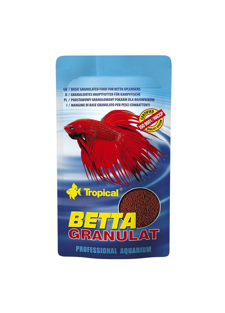 Корм Betta granulat 10g для півнів та інших лабіринтових риб Tropical (292257542)