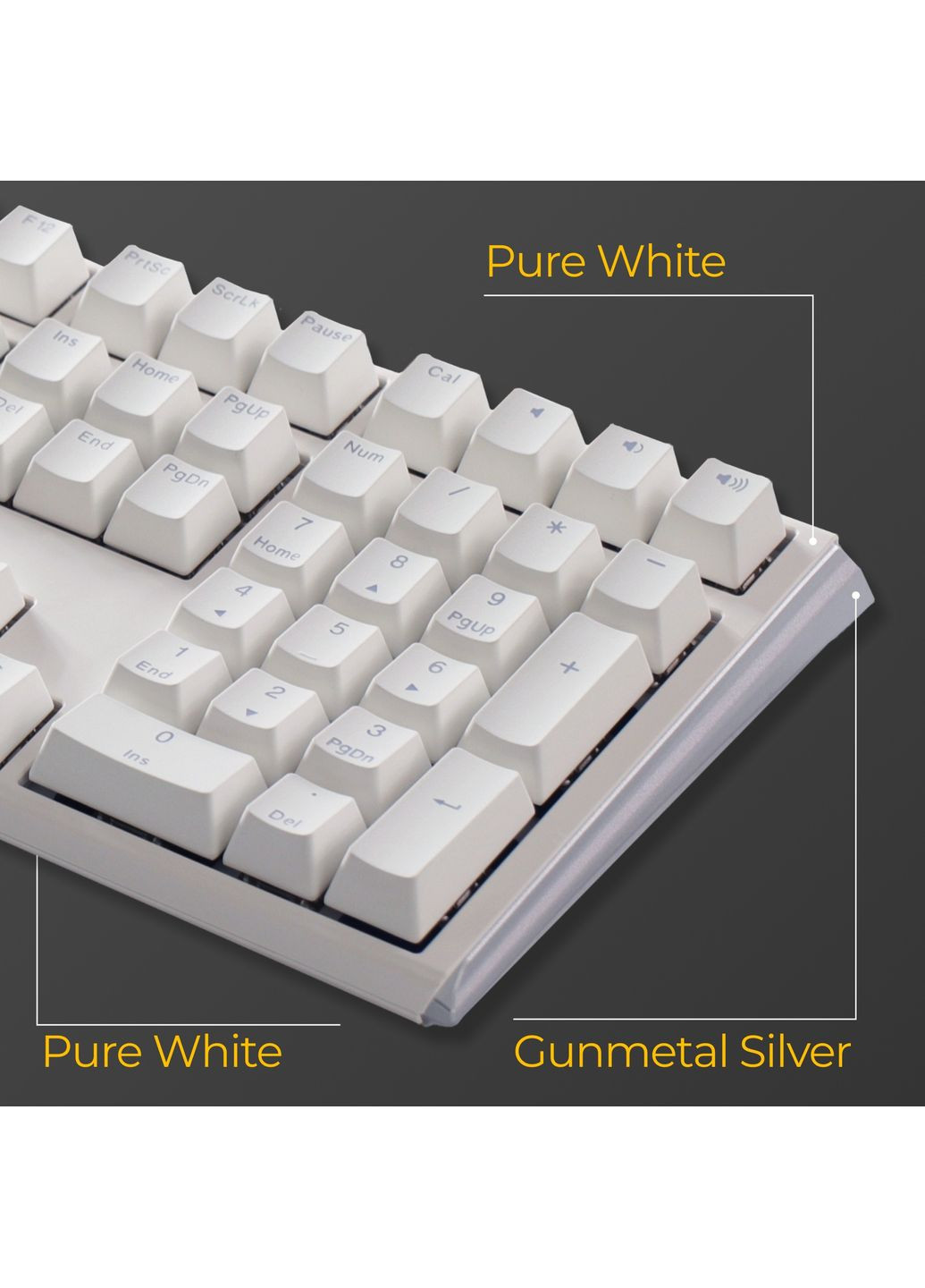 Клавиатура One 3 Cherry MX Red RGB RU USB White (DKON2108ST-RUAPXPWWWSC1) Ducky (363834140)