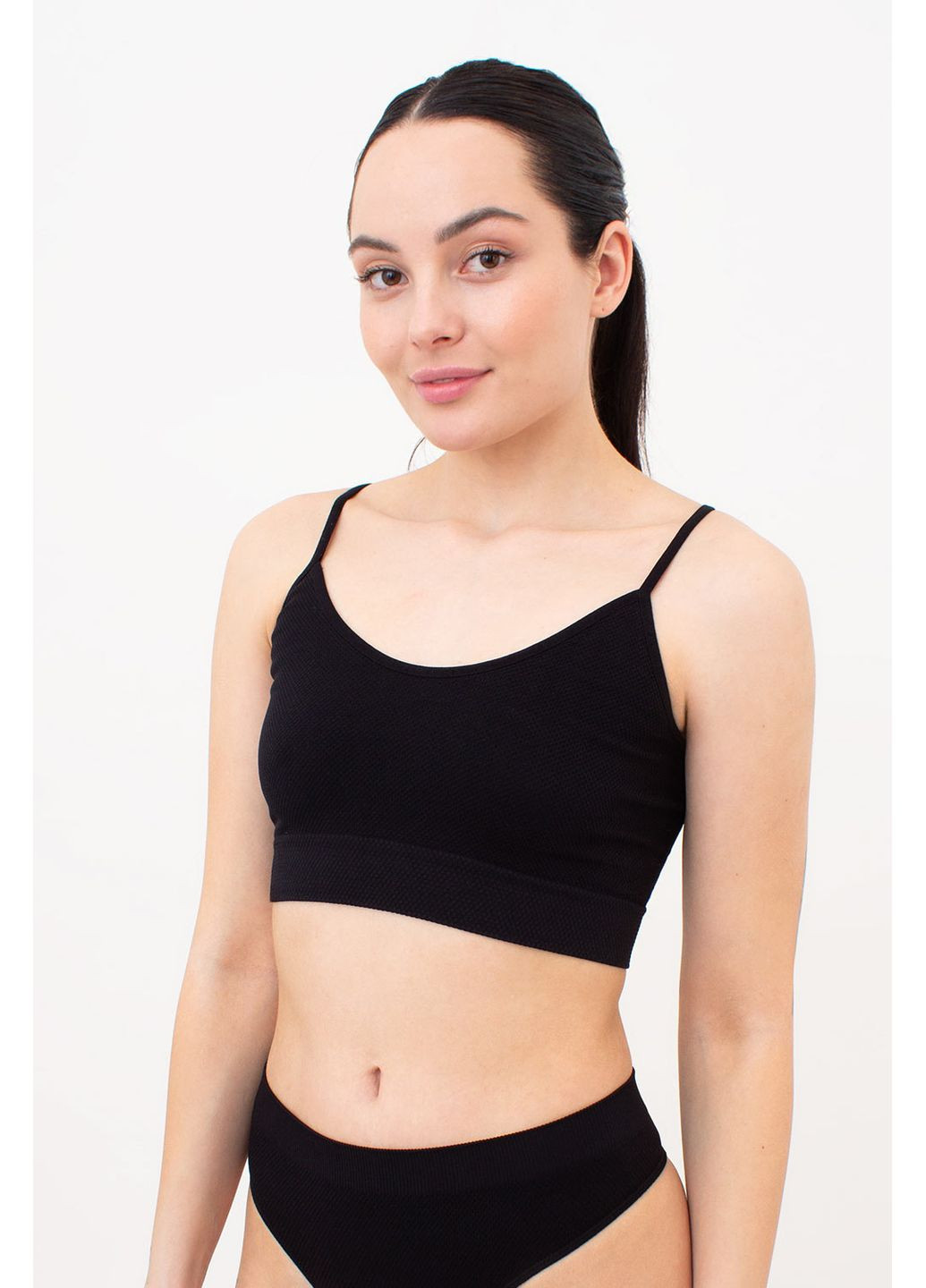 Безшовний топ на тонких бретелях Giulia TOP WITH STRAPS (351853902)