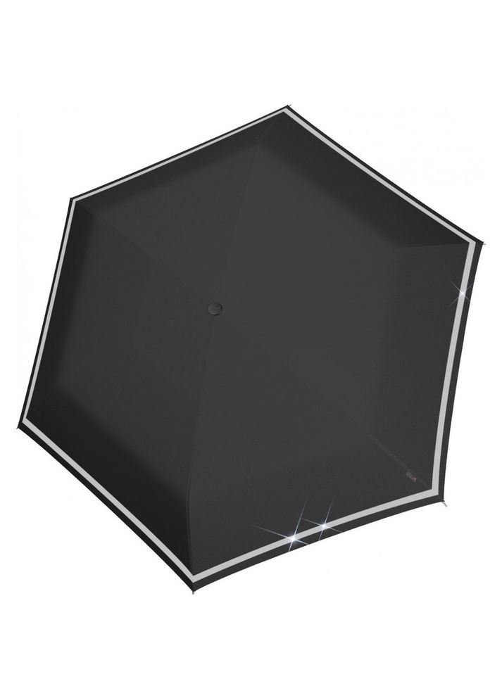 Чёрный зонтик складной rookie 90 см kn95 6050 1000 Knirps (316624261)