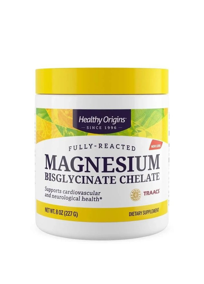 Магний хелат бисглицинат Magnesium, 227 г Healthy Origins (361115569)