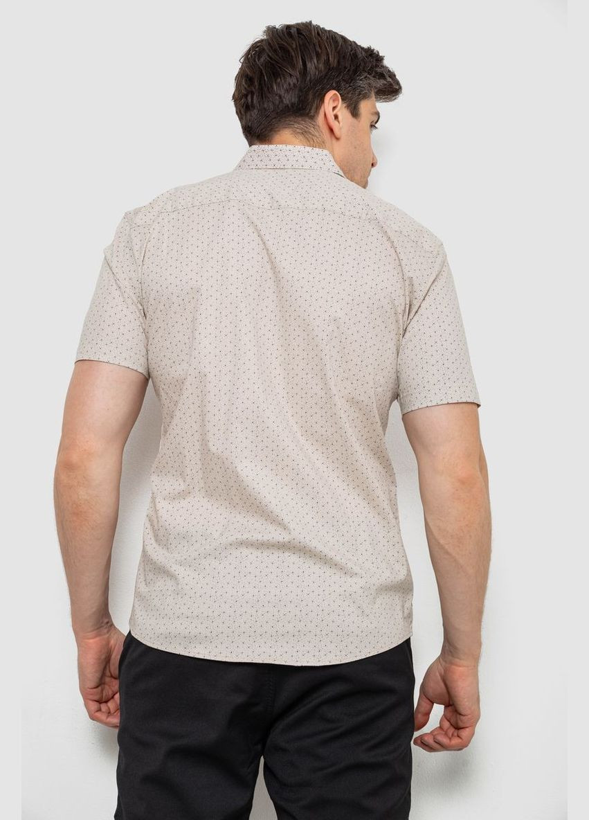 Сорочка чоловіча з принтом, колір бежевий, 214R7332 Ager (337467135)