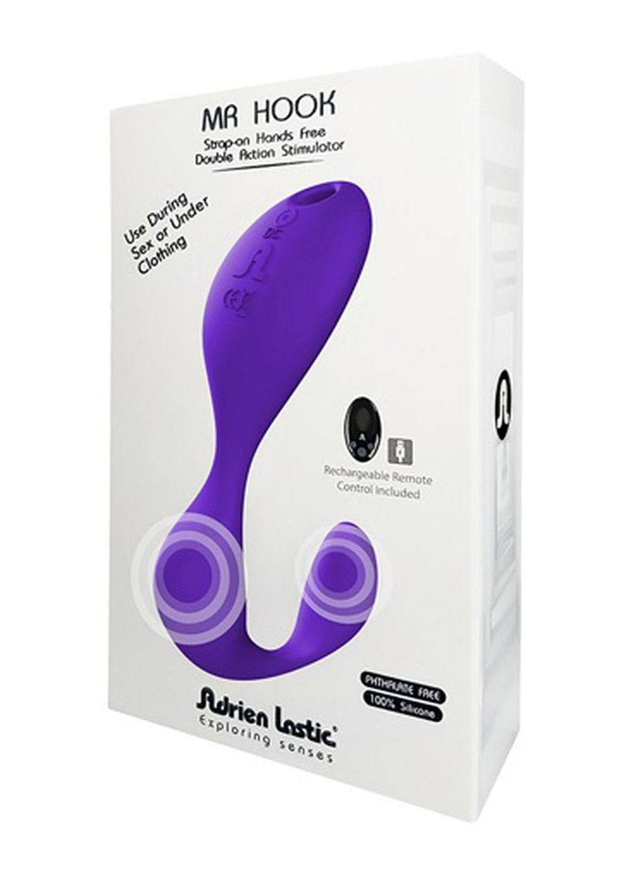 Вибратор в трусики Adrien Lastic Mr.Hook фиолетовый No Brand (360475458)