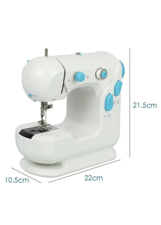 Міні швейна машина з 2 швидкістями електрична портативна з педаллю для ноги (S749) No Brand (361161882)